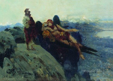 Tentación de Cristo 1896 Ilya Repin Pinturas al óleo
